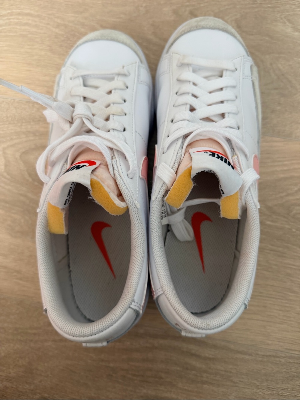 Nike Blazer Low Platform Pink Glaze Sneakers Women’s 7.5 White Pink DJ0292-103 - Picture 5 of 9